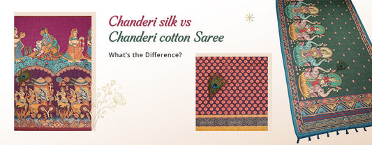 Chanderi Silk vs Chanderi Cotton Saree: What’s the Difference? 