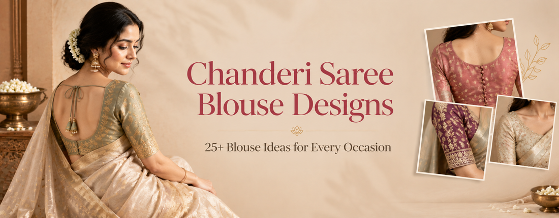 Chanderi Saree Blouse Designs: 25+ Blouse Ideas for Every Occasion