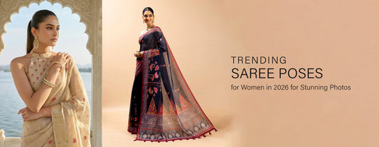 Trending Saree Poses for Women in 2026 for Stunning Photos 