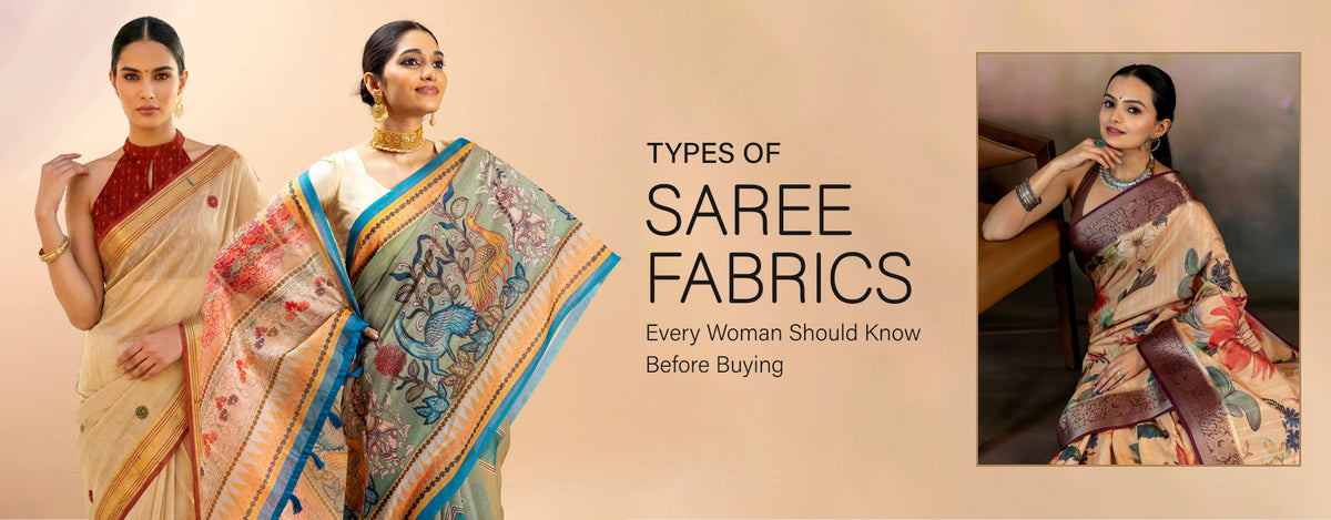 Types of Saree Fabric Complete Guide to All Saree Materials