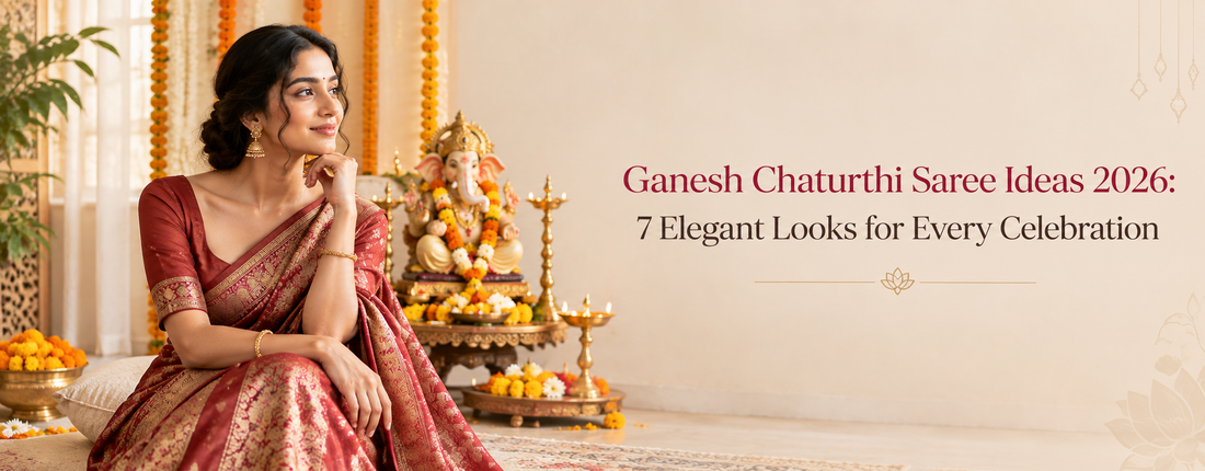 Ganesh Chaturthi Saree Ideas 2026: 7 Elegant Looks for Every Celebration