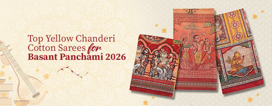 Top Yellow Chanderi Cotton Sarees for Basant Panchami 2026