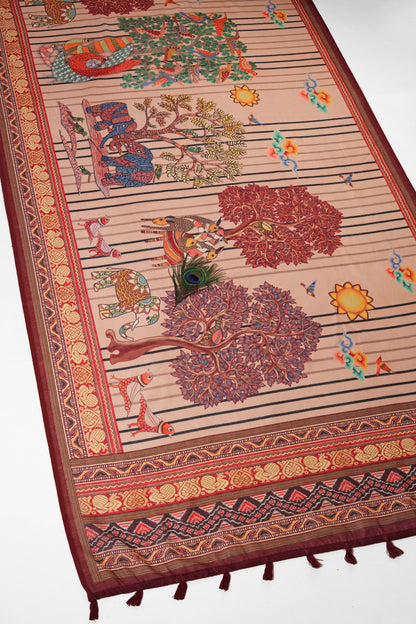 Prakriti Raas Chanderi Saree