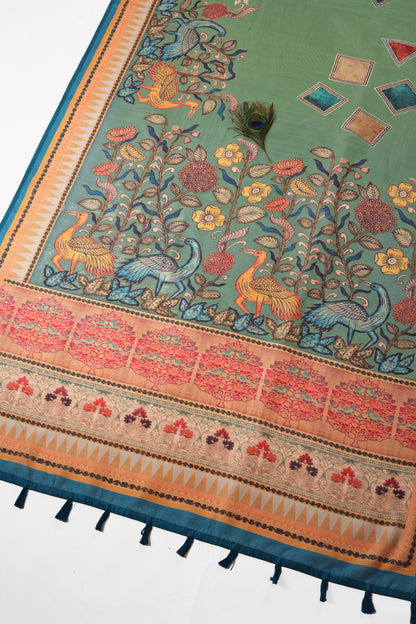 Kalrav Chanderi Cotton Saree