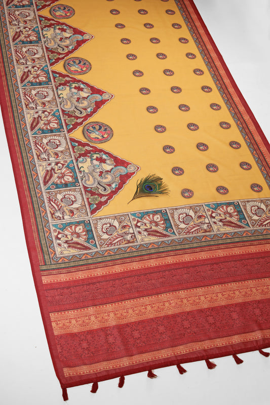 Kanchana Leela Chanderi Saree