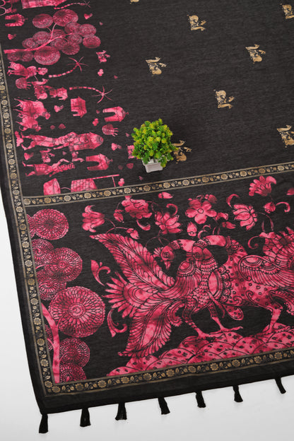 Chitrika Neelkamal Chanderi Cotton Saree - Yuvani