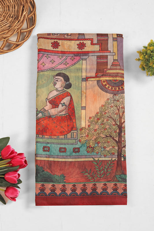 Kesar Mahal Chanderi Saree