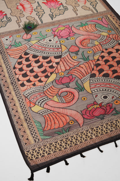 Matsya-Raag Chanderi Saree