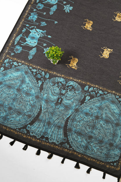 Nilima Chanderi Cotton Saree - Yuvani