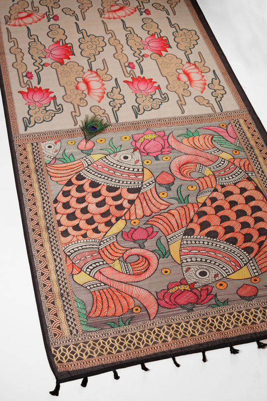 Matsya-Raag Chanderi Saree
