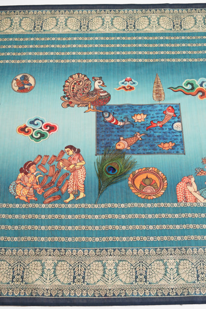 Jal-Leela Chanderi Saree