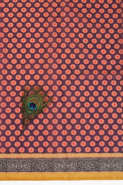 Krishna Darbar Chanderi Saree
