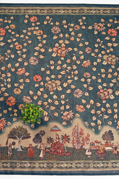 Nilshahi Chanderi Cotton Saree