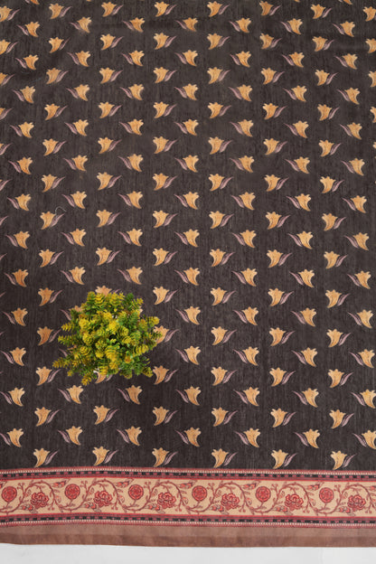 Rajshree Kalamkari Chanderi Saree