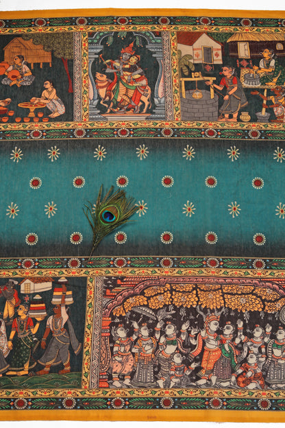 Vana Nritya Chanderi Saree