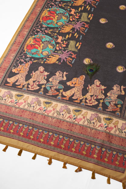 Nishaa Rang Chanderi Saree