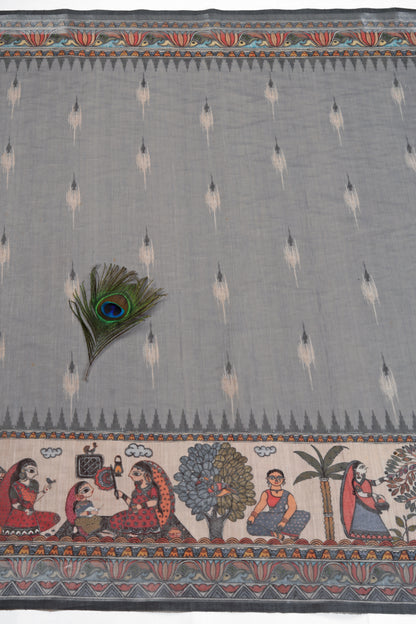 Aangan Leela Linen Saree - Yuvani