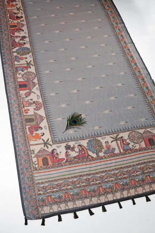 Aangan Leela Linen Saree - Yuvani