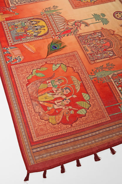 Ayodhya Katha Chanderi Saree - Yuvani