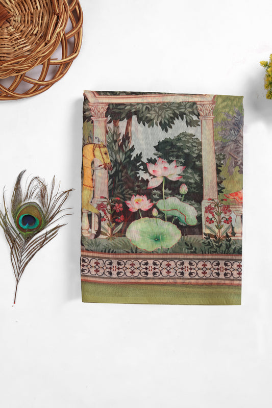 Baagh Mahal Chanderi Saree - Yuvani