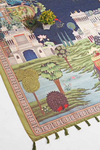 Baagh Mahal Chanderi Saree - Yuvani