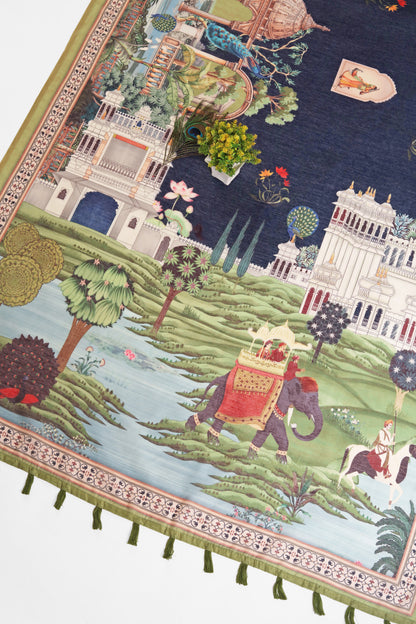 Baagh Mahal Chanderi Saree - Yuvani