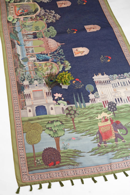 Baagh Mahal Chanderi Saree - Yuvani