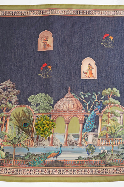 Baagh Mahal Chanderi Saree - Yuvani