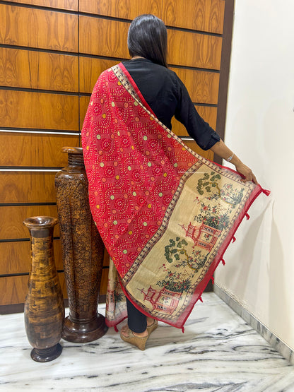 Bandhita Chanderi Dupatta - Yuvani