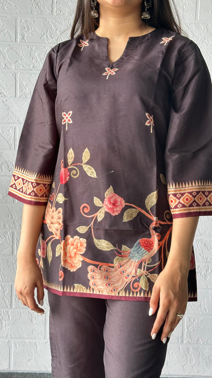 Black Floral Coord Set - Yuvani
