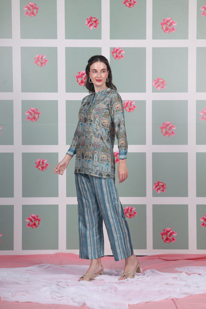 Blue Mosaic Coord Set - Yuvani