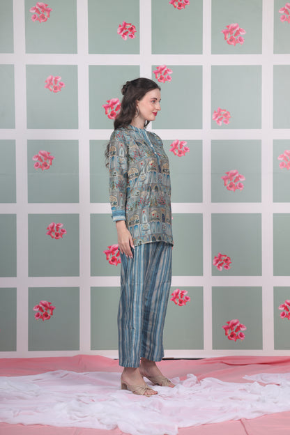 Blue Mosaic Coord Set - Yuvani