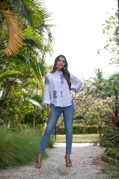 Breezy Bunch Oversized White Shirt - Yuvani