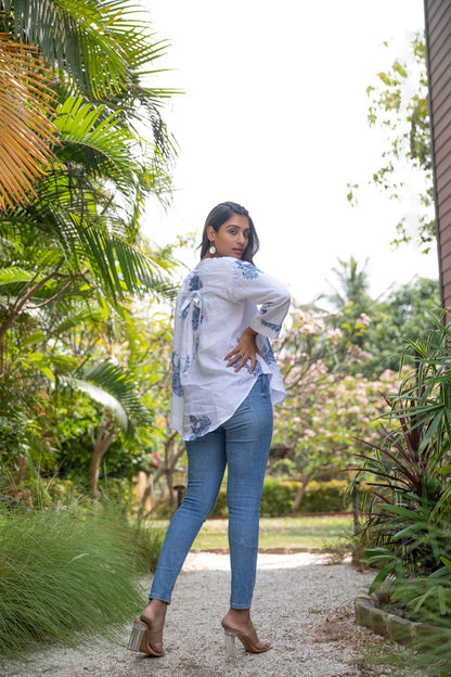 Breezy Bunch Oversized White Shirt - Yuvani