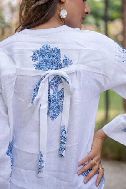 Breezy Bunch Oversized White Shirt - Yuvani