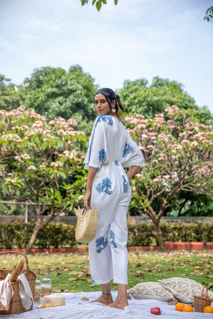 Breezy Bunch White Jumpsuit - Yuvani