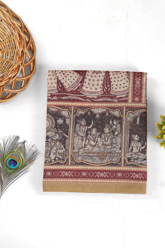 Charitramala Chanderi Cotton Saree - Yuvani