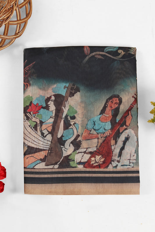 Charulata Chanderi Cotton Saree - Yuvani