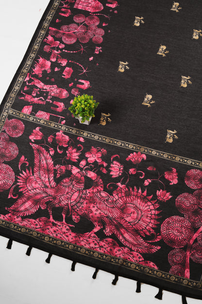 Chitrika Neelkamal Chanderi Cotton Saree - Yuvani