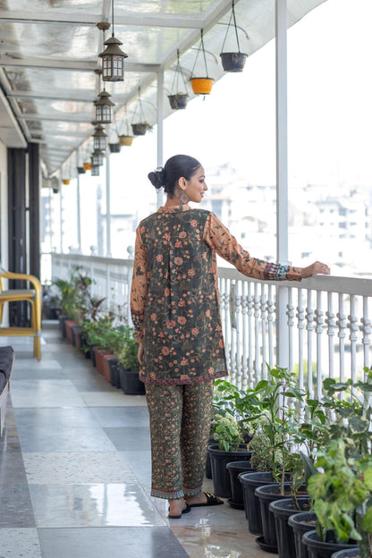 Earthy Meadow Printed Coord Set - Yuvani