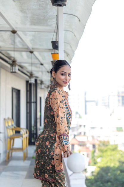 Earthy Meadow Printed Coord Set - Yuvani