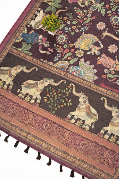 Gajleela Chanderi Saree - Yuvani