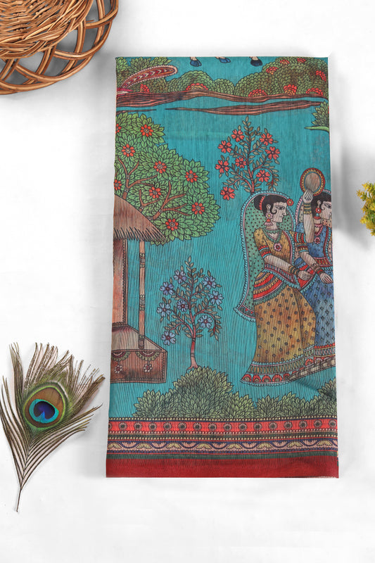 Gokul Leela Chanderi Saree - Yuvani