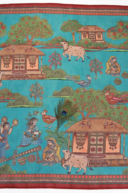 Gokul Leela Chanderi Saree - Yuvani