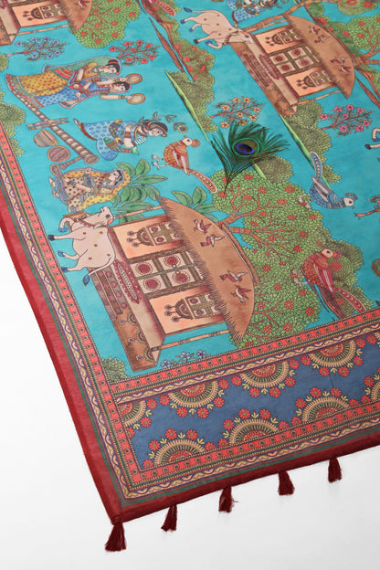 Gokul Leela Chanderi Saree - Yuvani