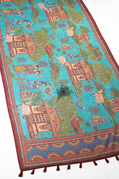 Gokul Leela Chanderi Saree - Yuvani