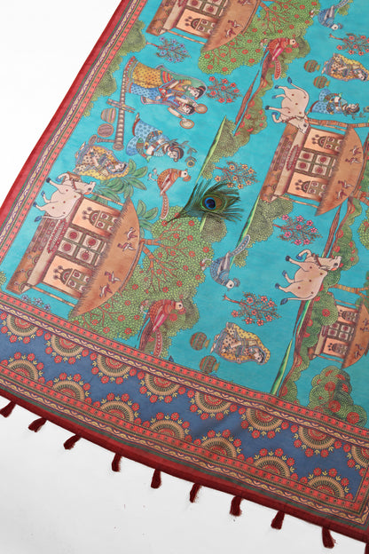 Gokul Leela Chanderi Saree - Yuvani