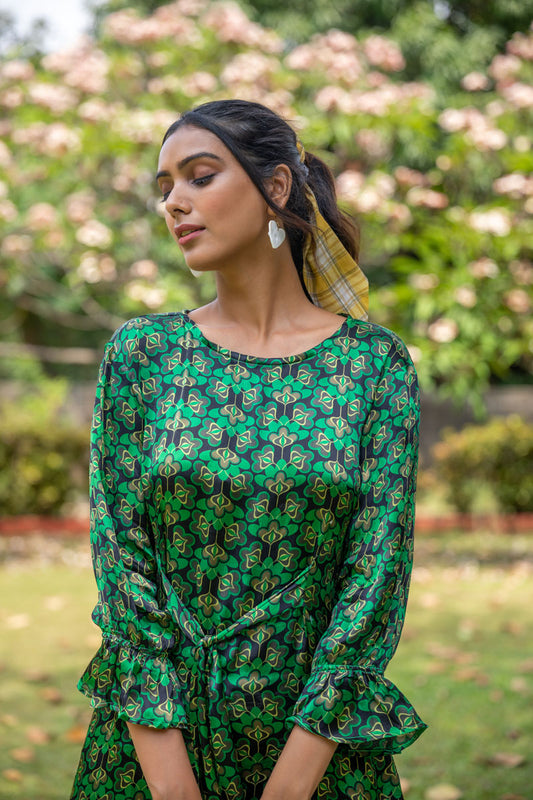 Green Glow Co-ord Set - Yuvani