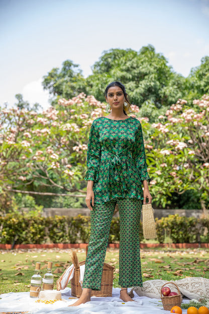 Green Glow Co-ord Set - Yuvani