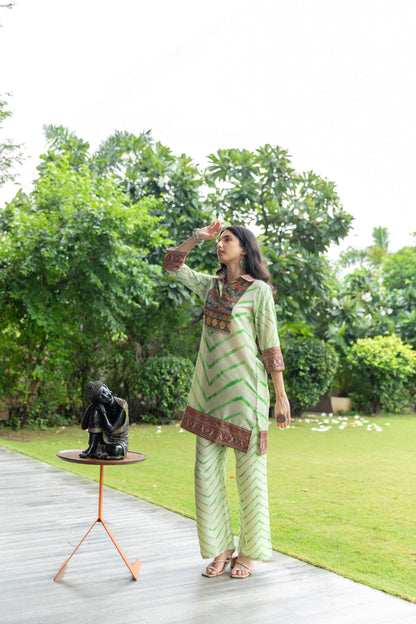 Green Waves Coord Set - Yuvani